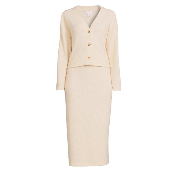 Time and Tru Women’s Cardigan and Skirt 2PC Set Size 20 XXL - Picture 1 of 8